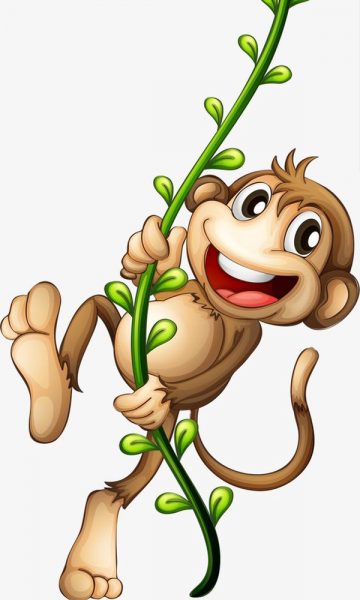 Hình ảnh con khỉ dễ thương hoạt hình