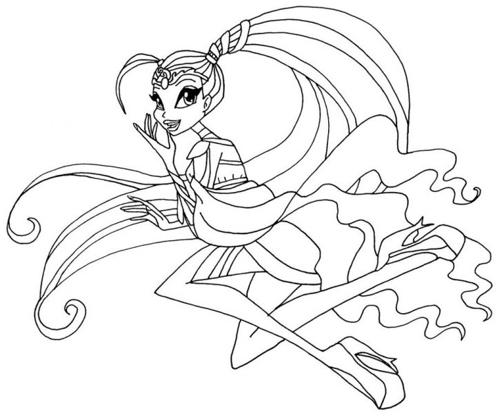 Tải tranh tô màu công chúa phép thuật WinX (4)