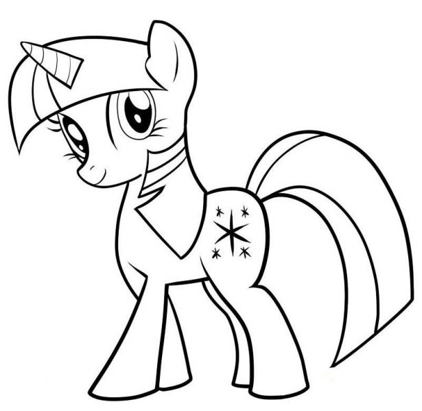 Tải tranh tô màu ngựa Pony (4)