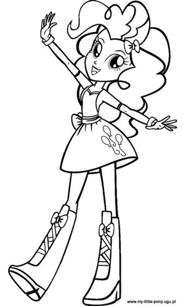 Tranh tô màu Pony người