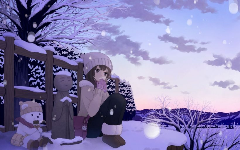 hình nền mùa đông anime