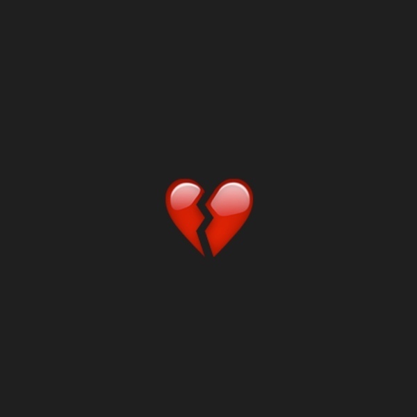 avatar đen hình trái tim tan vỡ