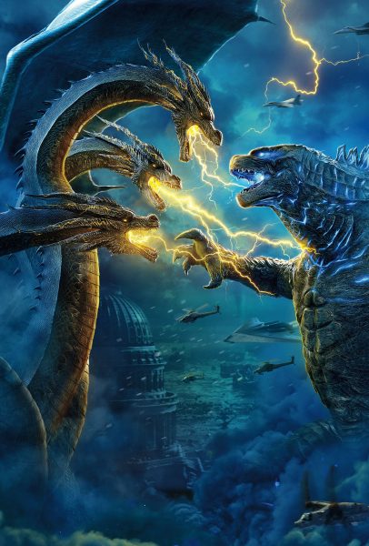 Hình ảnh rồng 3D chiến đấu với Godzilla