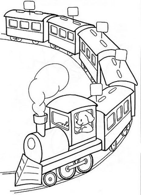 Trang tô màu tàu hỏa đẹp dành cho các bé yêu thích phương tiện giao thông   Tranh Tô Màu cho bé