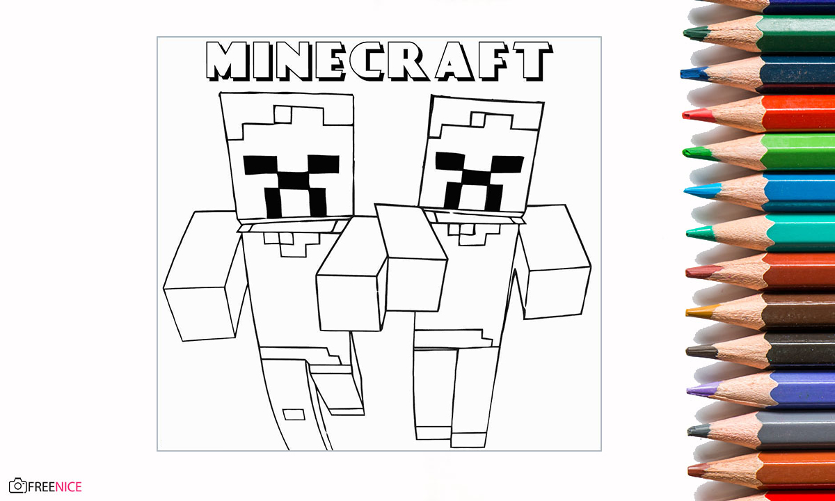 111 Tranh Tô Màu Minecraft Đẹp Chất Cho Bé Tô Màu