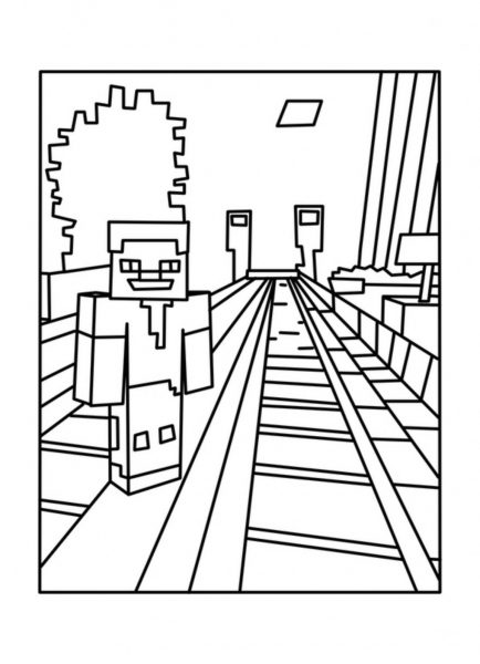 minecraft coloring pages for kids Minecraft Coloring Pages