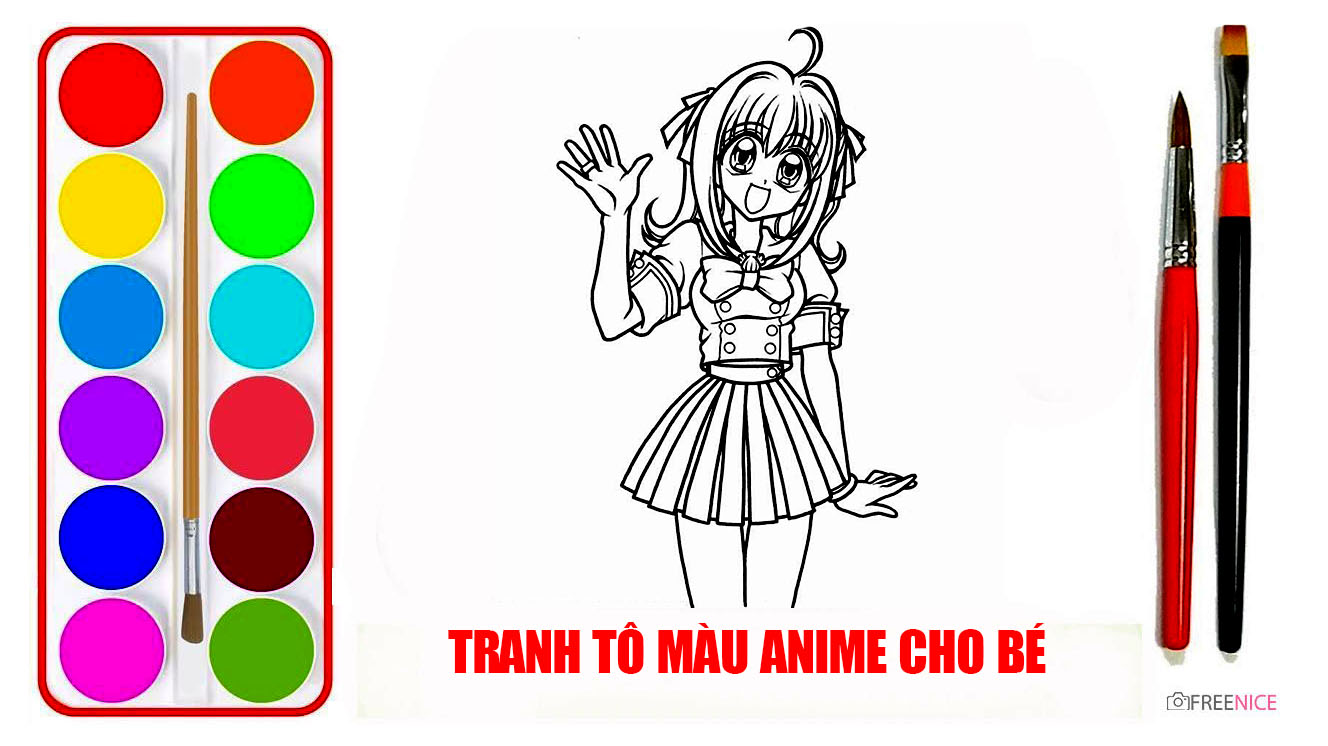 50+ Mẫu Tranh Tô Màu Anime Đẹp Nhất Cho Bé Trai, Bé Gái Tập Tô