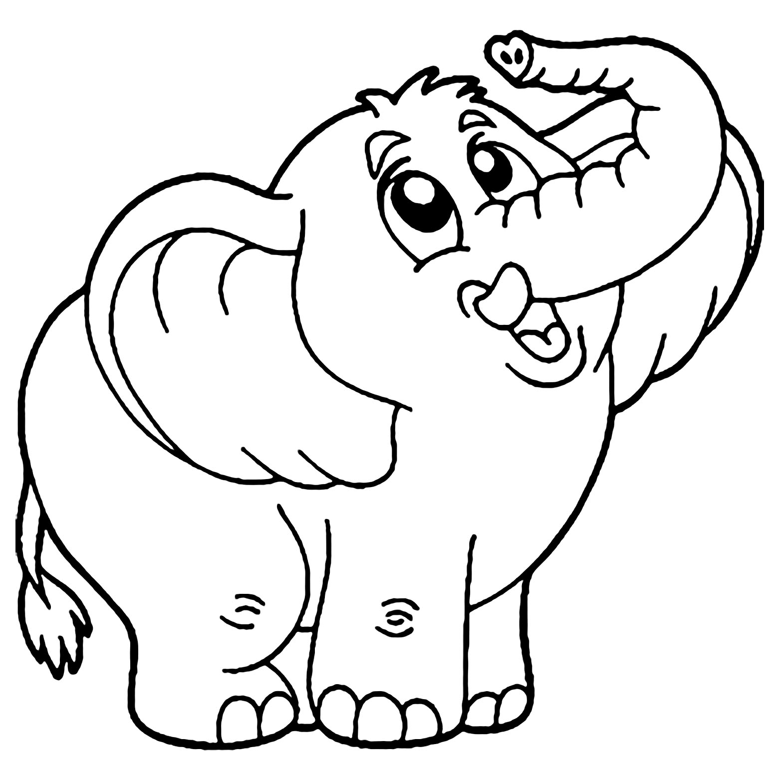 Vừa học vừa chơi với bộ tranh tô màu con voi với nhiều họa tiết hấp dẫn bé  yêu