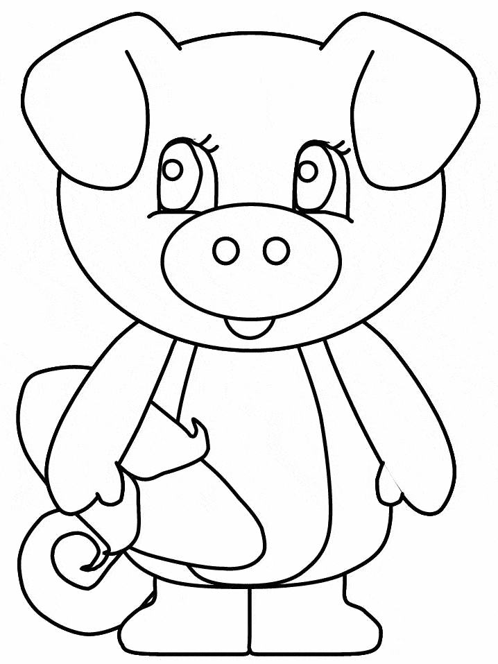 Vẽ và tô màu Con Lợn Cách vẽ con heo How to draw a piggy  YouTube