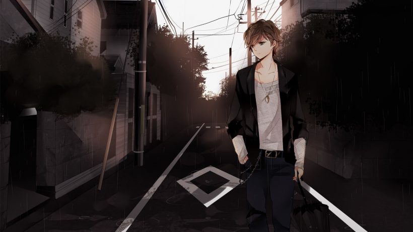 ảnh anime nam ngầu, lạnh lùng, buồn