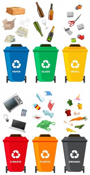 hình ảnh hướng dẫn phân lại rác bảo vệ môi trường