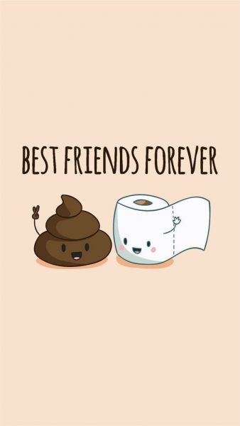 hình vẽ cute ngộ nghĩnh hài hước nhất tình bạn forever
