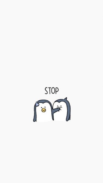hình vẽ ngộ nghĩnh chim cánh cụt đáng yêu