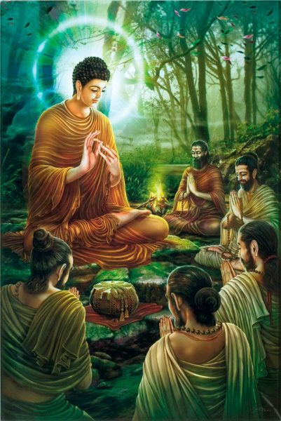 Hình ảnh Đức Phật răn dạy các đệ tử