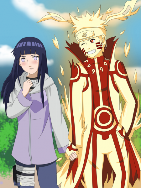 Hình ảnh Naruto vs Hinata dành cho điện thoại