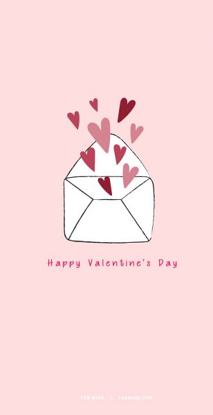 Hình ảnh Valentine đẹp phong bì trái tim