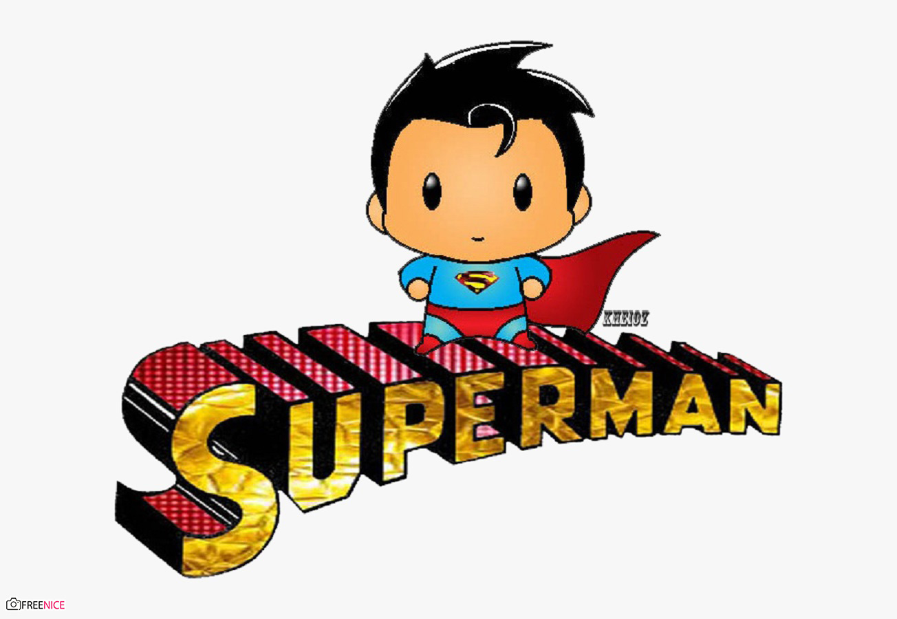 Hình ảnh chibi Superman cute, dễ thương cho fan DC Comics