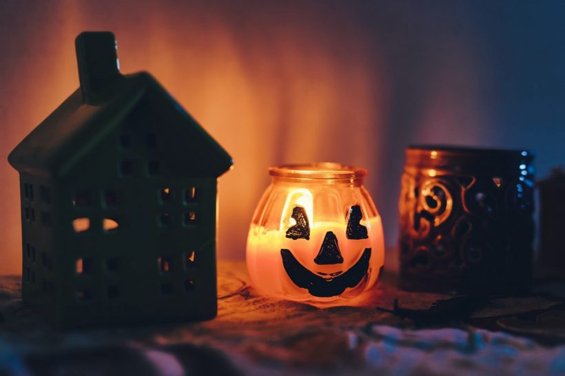 Hình ảnh halloween đèn bàn