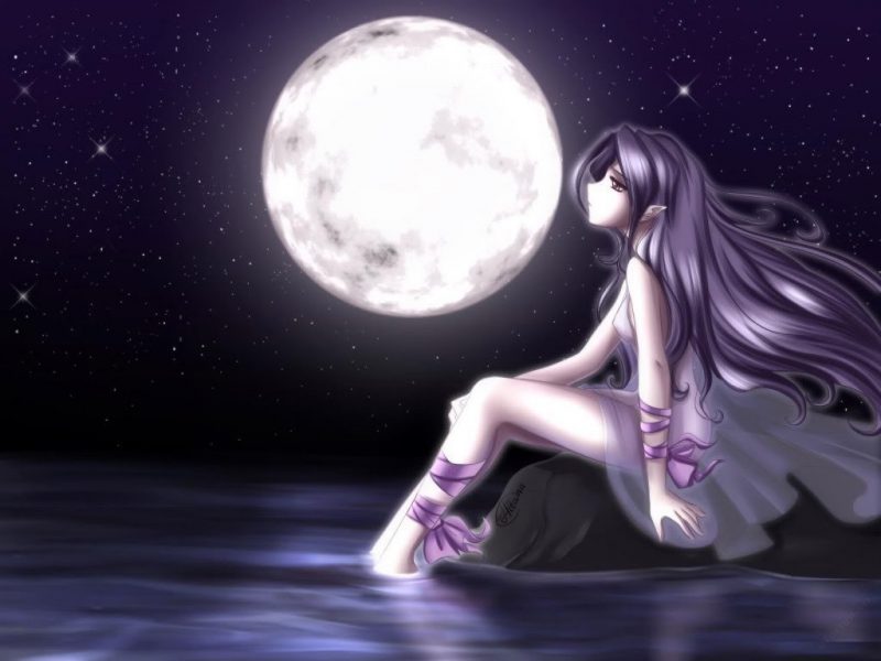 Hình ảnh mặt trăng anime