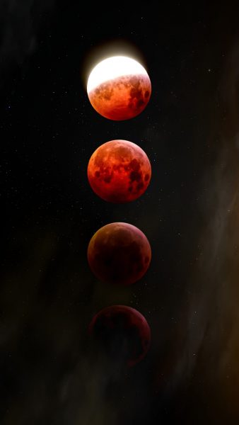 Hình ảnh trăng máu đẹp có 4 màu sắc