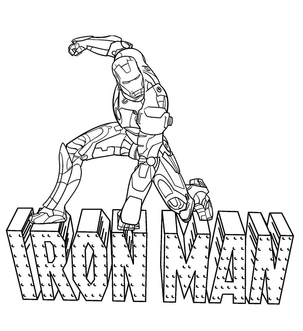 1001 Tranh Tô Màu Iron Man Mạnh Mẽ Nhất Cho Bé