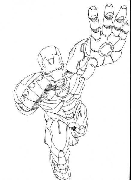 Tô màu Iron man mạnh mẽ