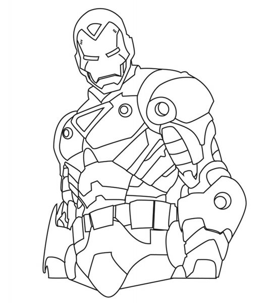 Tô màu Iron man siêu anh hùng
