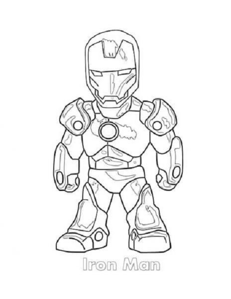 Tô màu Iron man thu nhỏ