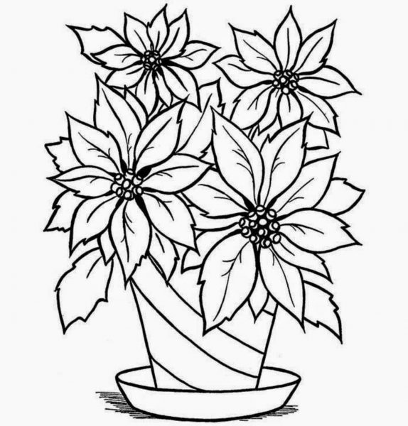 Flower Vase Drawing With Colour Colour Drawing Free Wallpaper Flowers Vase Coloring Drawing Free