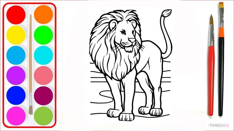 Tranh vẽ sư tử