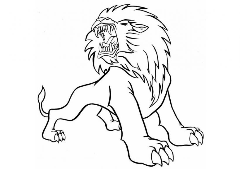 Tranh vẽ sư tử đẹp nhất