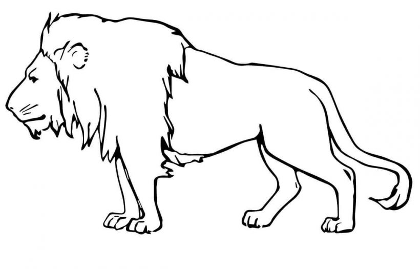 Tranh vẽ sư tử dũng mãnh