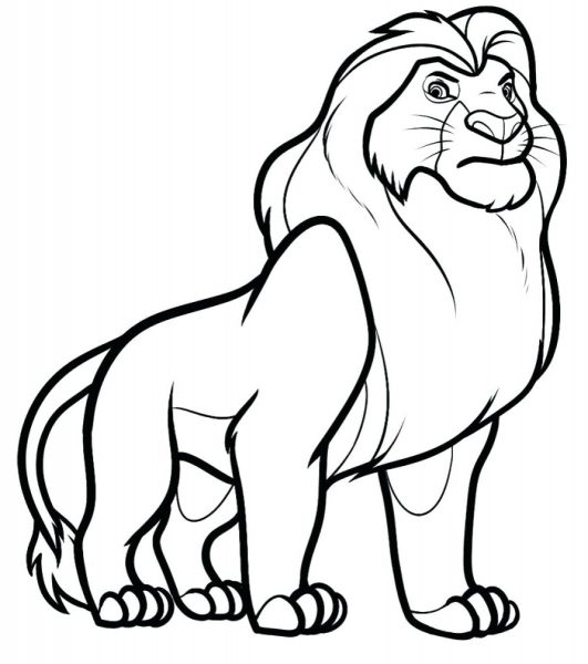 Tranh vẽ sư tử nghiêm túc