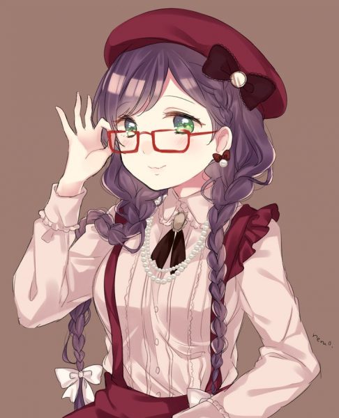 anime đeo kính cute