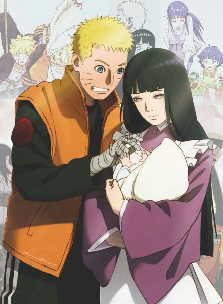 hình ảnh Naruto vs Hinata cùng con cái