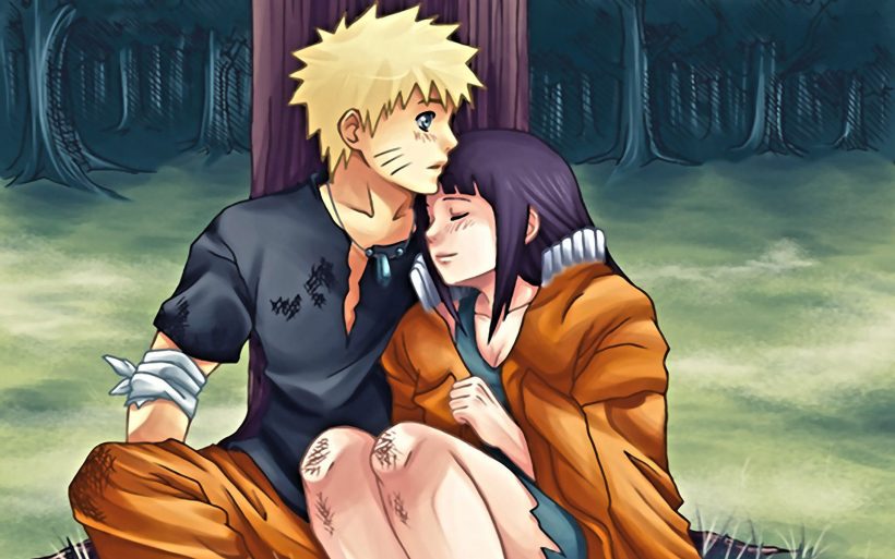 hình ảnh Naruto vs Hinata đẹp khi gặp khó khăn