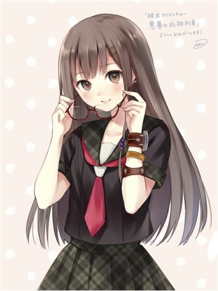 hình ảnh anime girl đeo kính đáng yêu nhất