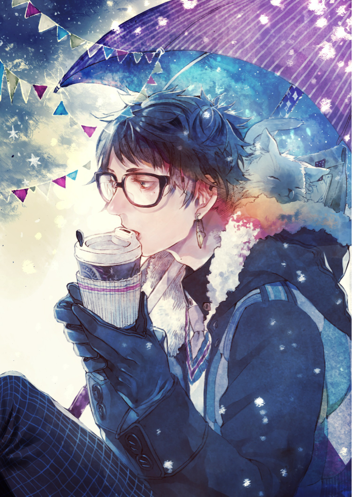 hình ảnh anime mùa đông boy cute