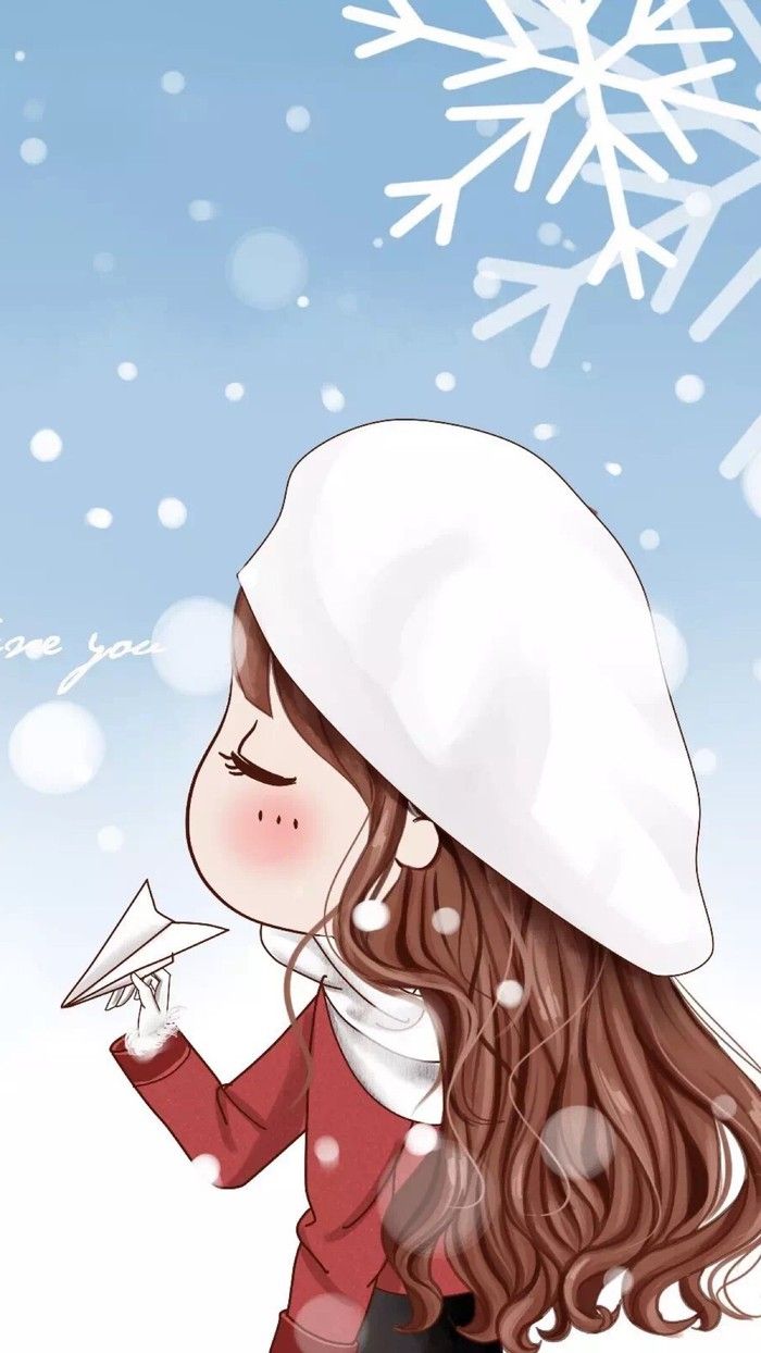 hình ảnh anime mùa đông chibi