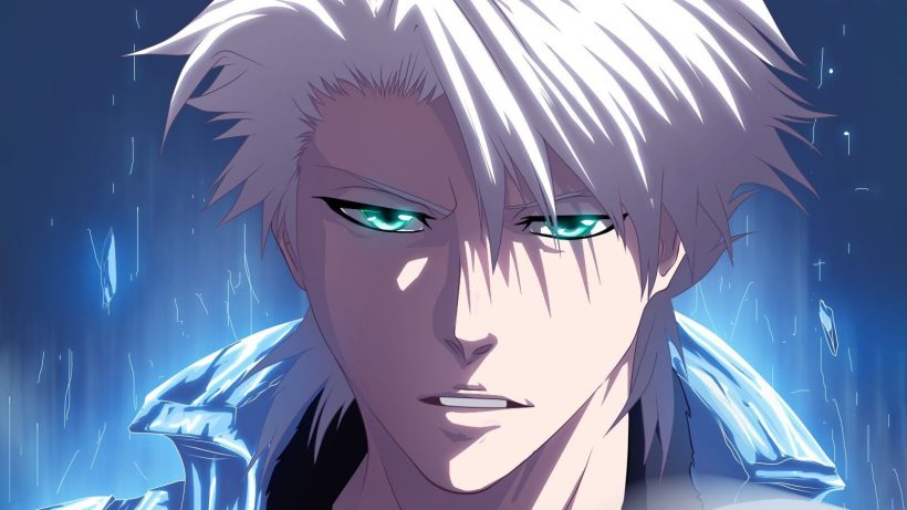 hình ảnh anime tóc bạch kim nam mắt xanh