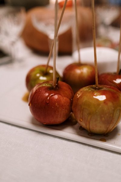hình ảnh quả táo ngào đường