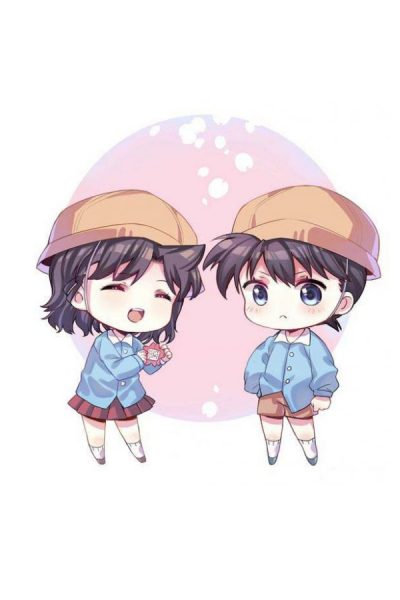 hình nền tình yêu cute chibi Ran và Shinichi