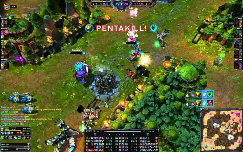 hình pentakill kỹ thuật cao