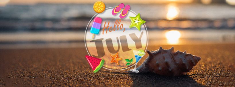 Ảnh bìa Facebook chào tháng 7 ấn tượng