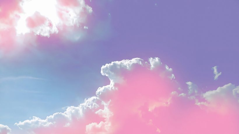 Background bầu trời - background sky mây hồng tuyệt đẹp
