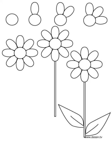 Cách vẽ bông hoa cực đơn giản