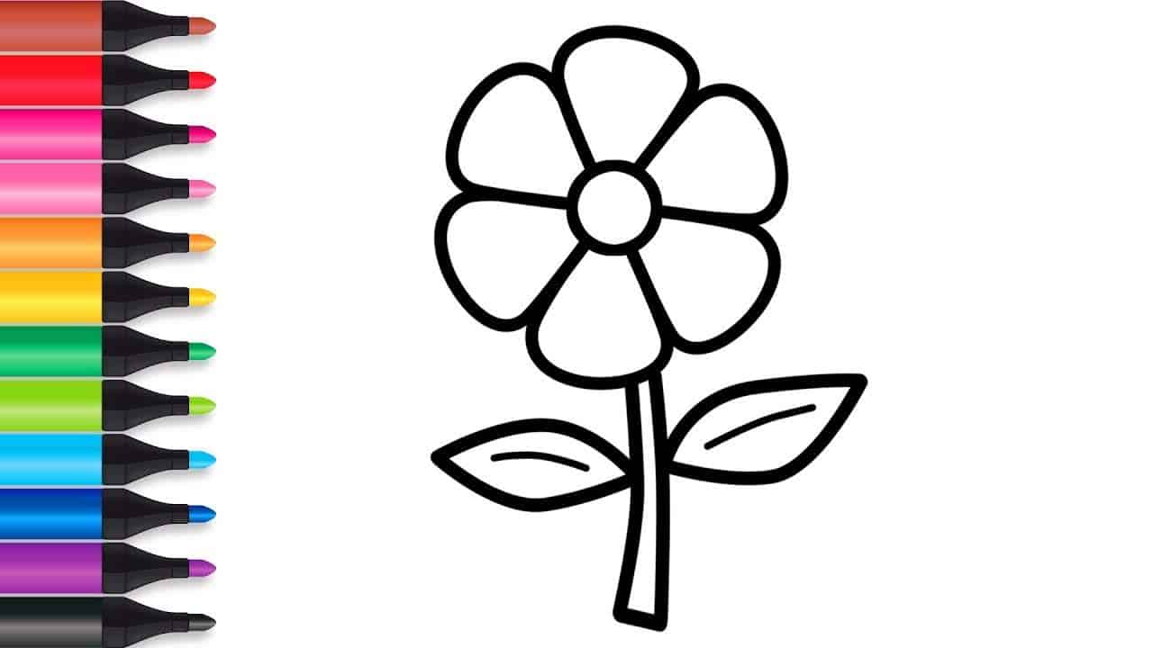 100 Tranh tô màu Hoa đẹp nhất  Kiến Thức Vui  DYB