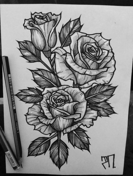 Cách vẽ hoa Hồng cực đẹp