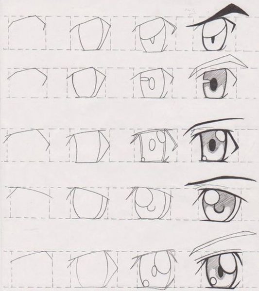 Cách vẽ mắt anime lạnh lùng
