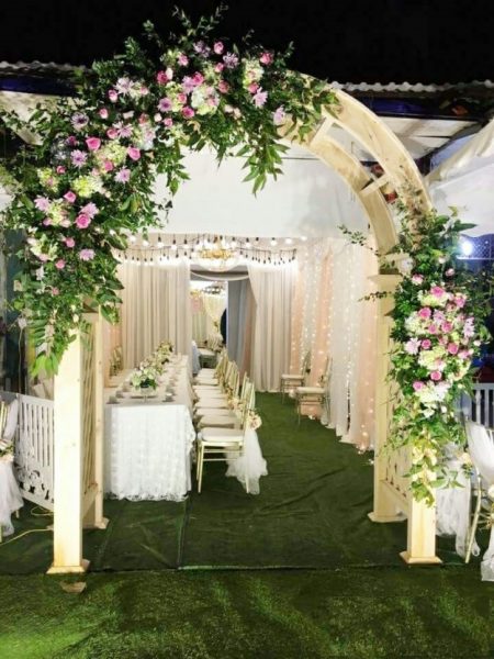 Cổng hoa cưới đẹp ( đám cưới) hoa venus